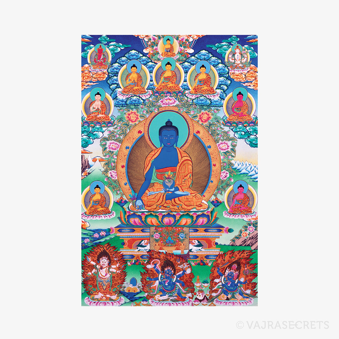 Medicine Buddha Thangka Print