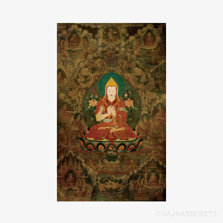 Lama Tsongkhapa Life Story Thangka Print (Set of 15)