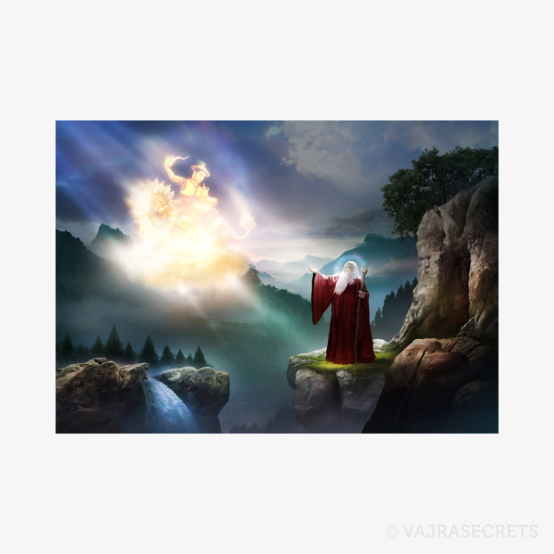 Dorje Shugden and Hermit Art Print