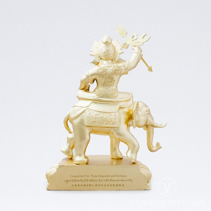 Shize Brass Statue with Gold Finish, 6 inch