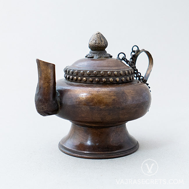 Antique Tibetan outlets Copper and Brass Teapot with Dragon