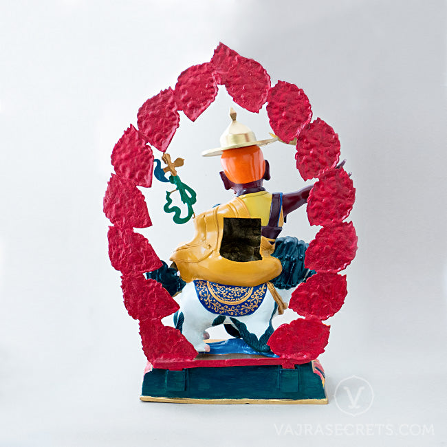 Wrathful Dorje Shugden Colourful Brass Statue, 21 inch