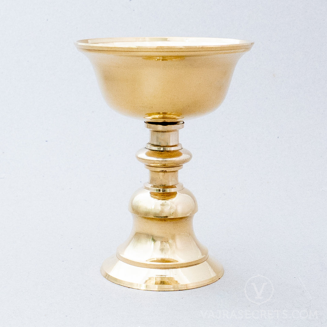 Brass Butterlamp, 8 inch