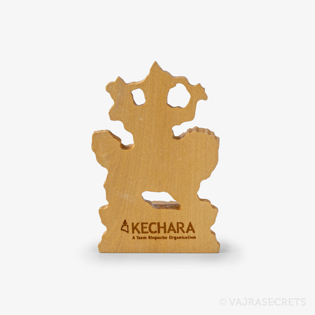 Dorje Shugden Wood Flatback Statuette