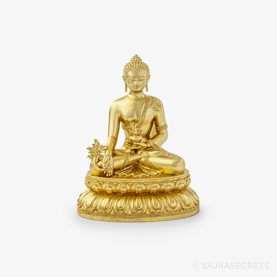 Medicine Buddha Brass Statue, 4 inch