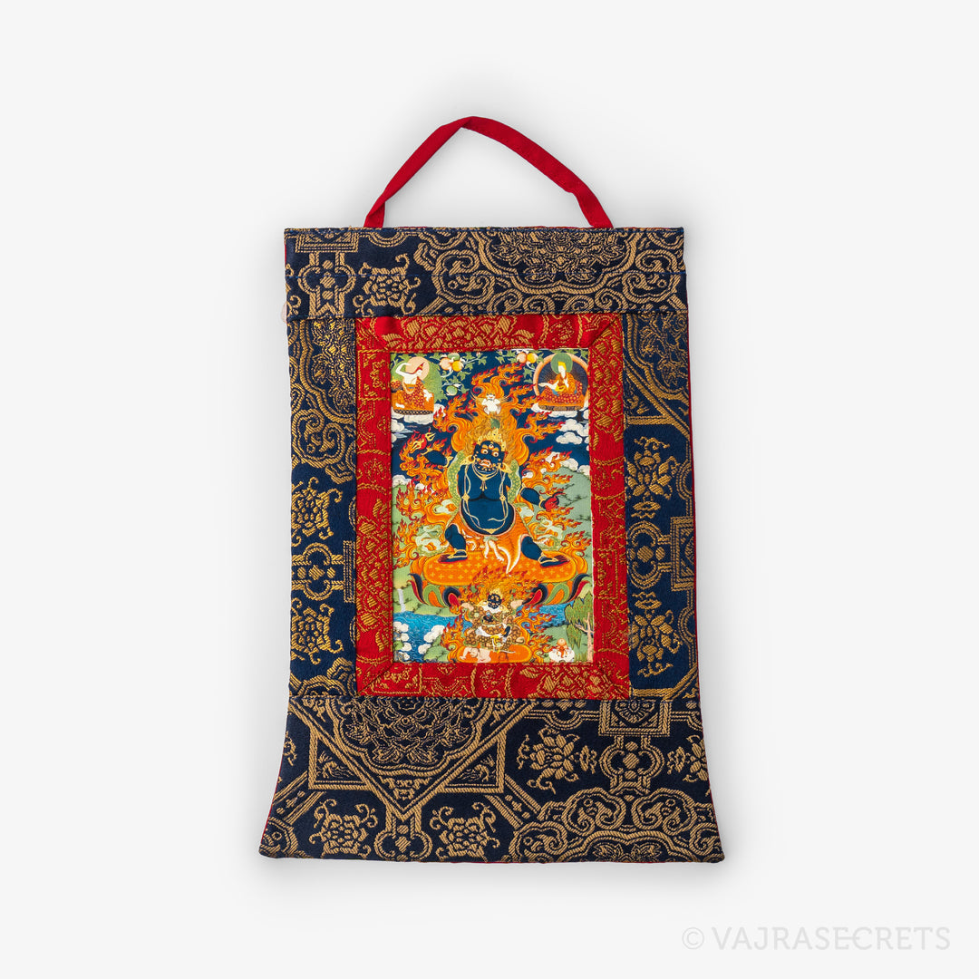 Trakpo Sumtril Mini Thangka with Brocade