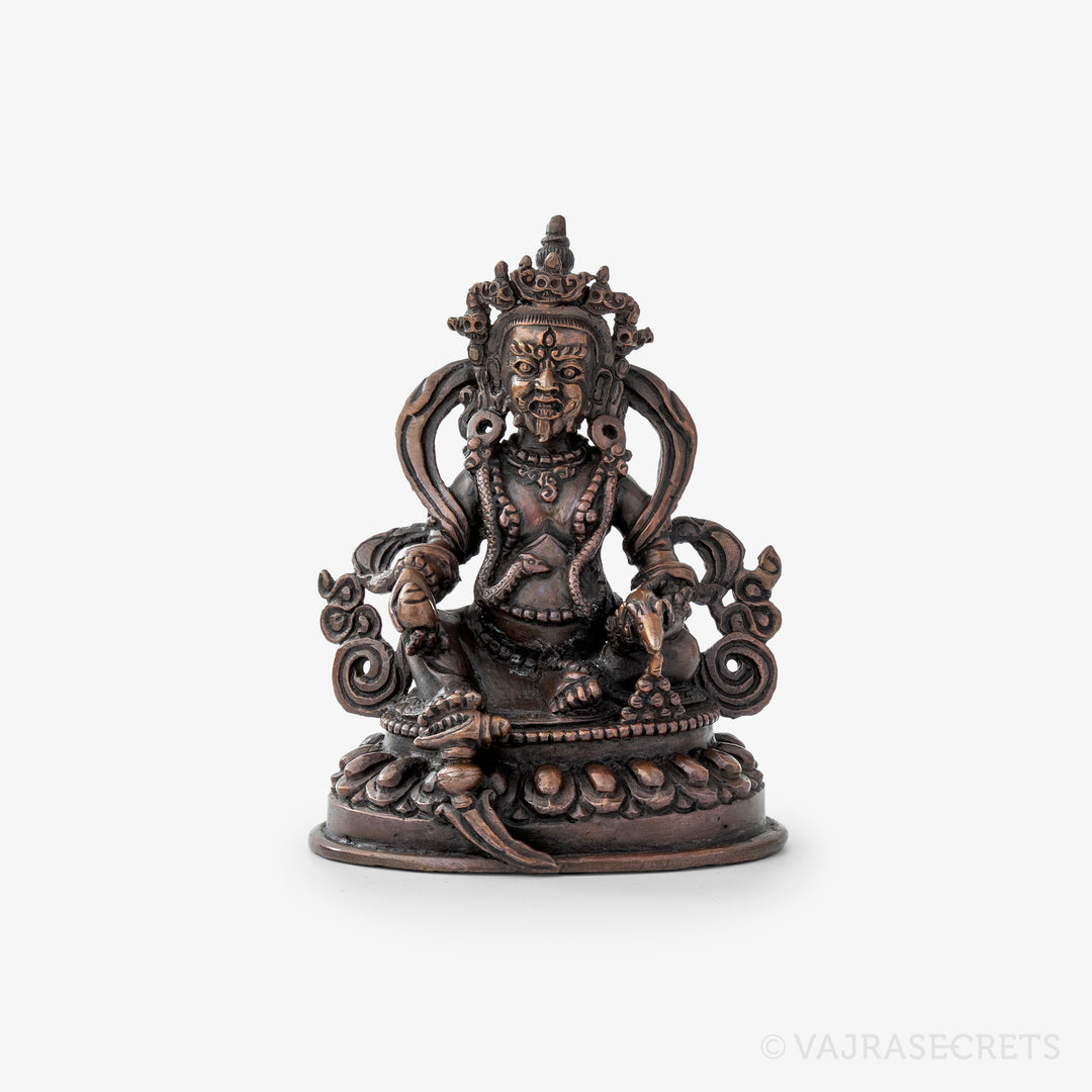 Dzambala Vintage-Style Copper Statue, 4 inch