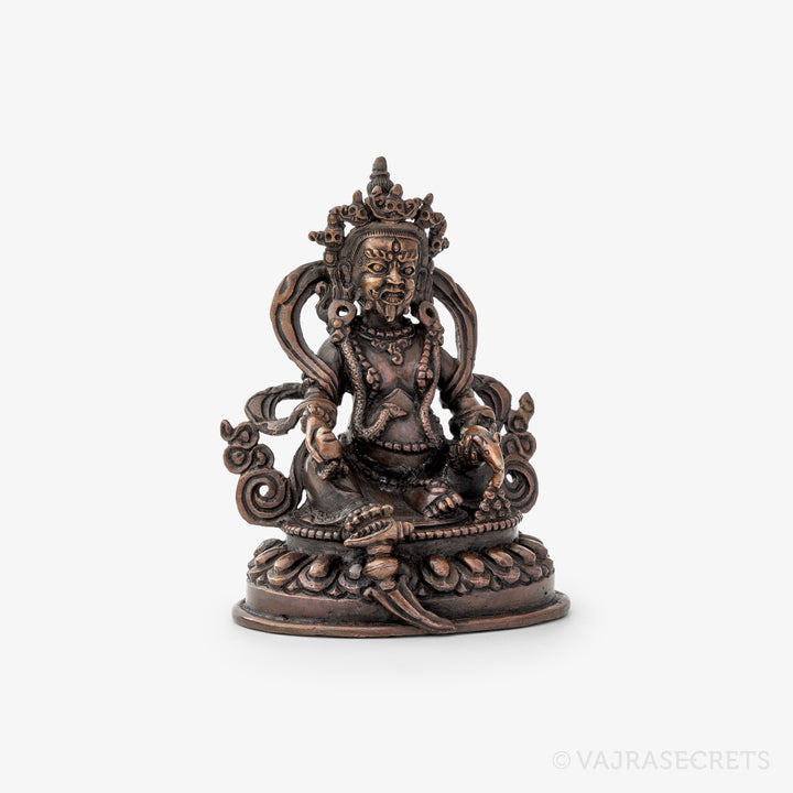 Dzambala Vintage-Style Copper Statue, 4 inch