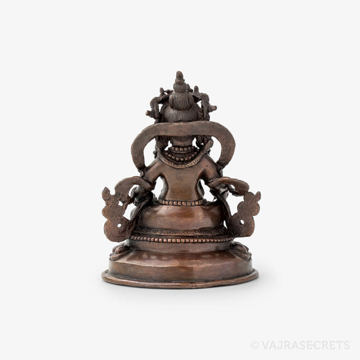 Dzambala Vintage-Style Copper Statue, 4 inch