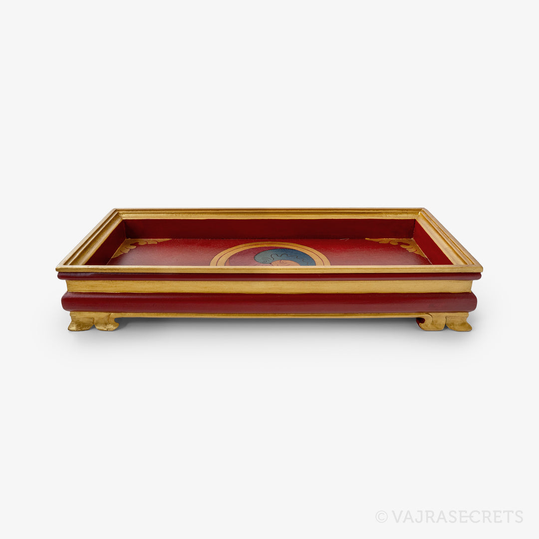 Tibetan Rectangular Tray, 18 x 8 inch