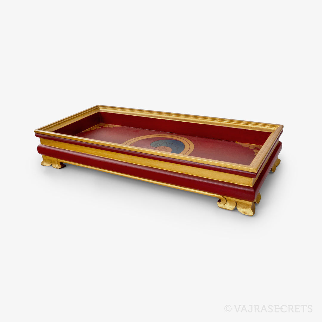 Tibetan Rectangular Tray, 18 x 8 inch