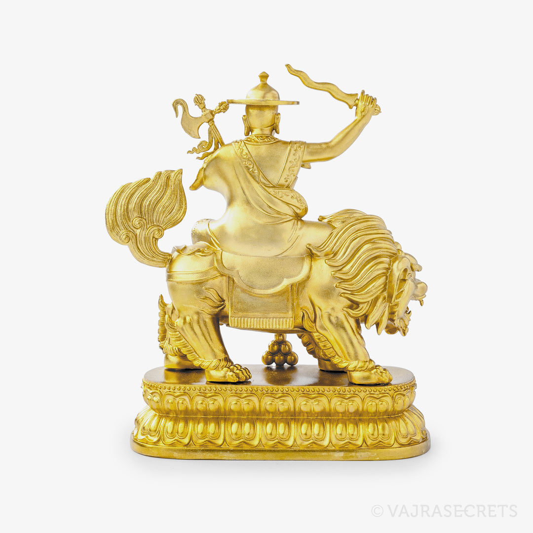 Dorje Shugden Brass Statue, 4 inch