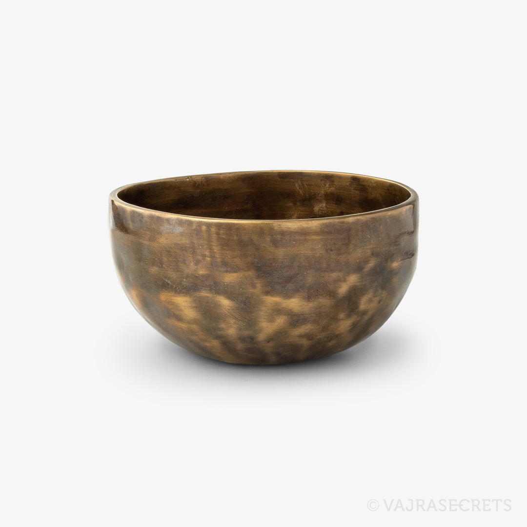 Tibetan Singing Bowl with Antique Finish, 5 inch