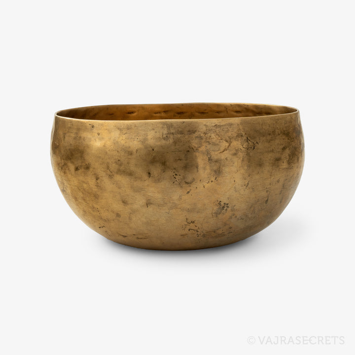 Antique Bronze Singing Bowl, 7.25 inch