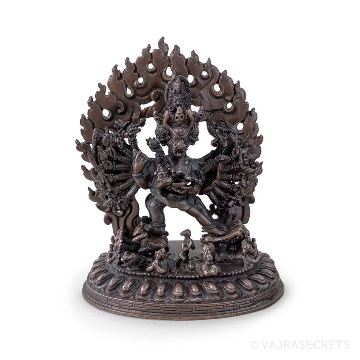 Yamantaka Solitary Hero Copper Statue, 5 inch