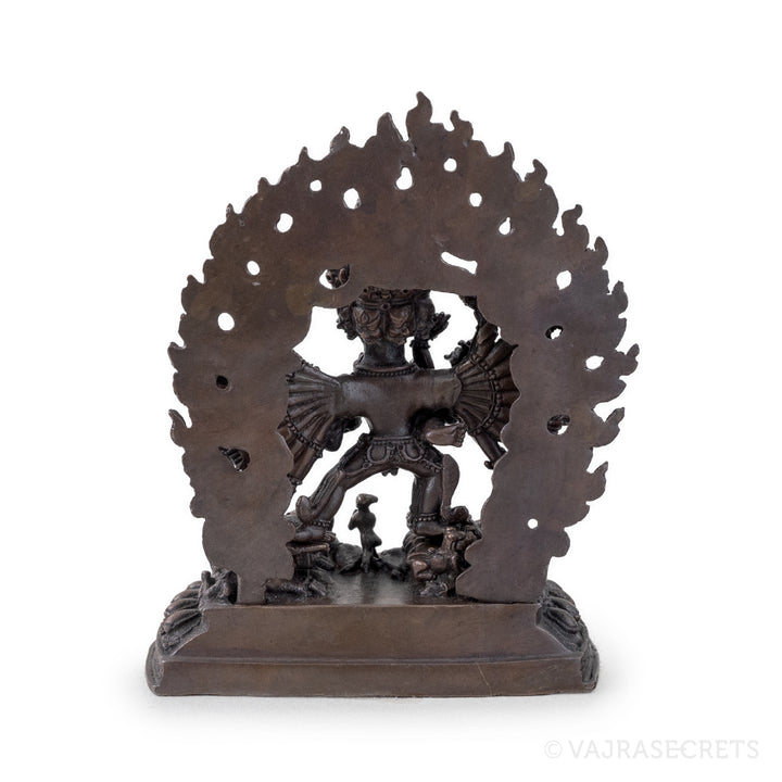 Yamantaka Solitary Hero Copper Statue, 5 inch