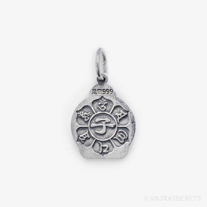 Rat Zodiac Protector Silver Pendant (1000-Armed Chenrezig)