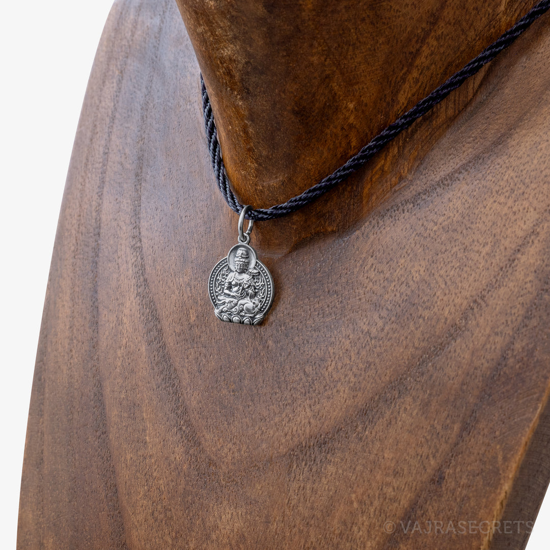 Rabbit Zodiac Protector Silver Pendant (Manjushri)