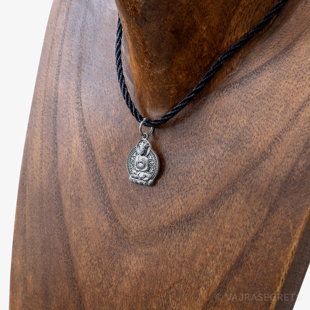 Snake Zodiac Protector Silver Pendant (Samantabhadra)