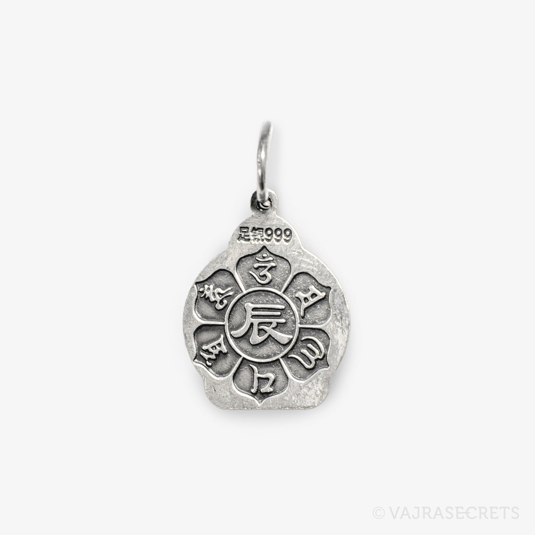 Dragon Zodiac Protector Silver Pendant (Samantabhadra)