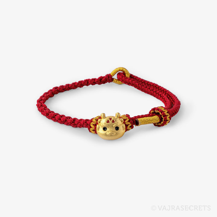 Dragon Charm Cord Bracelet