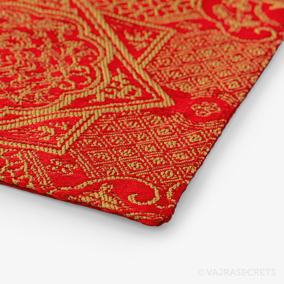 Tibetan Brocade Ritual Mat, 6.5 x 16 inch