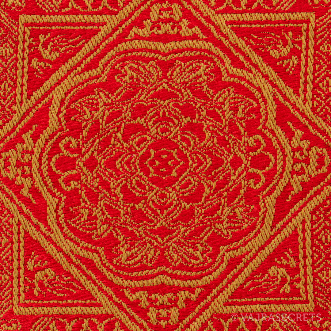 Tibetan Brocade Ritual Mat, 6.5 x 16 inch