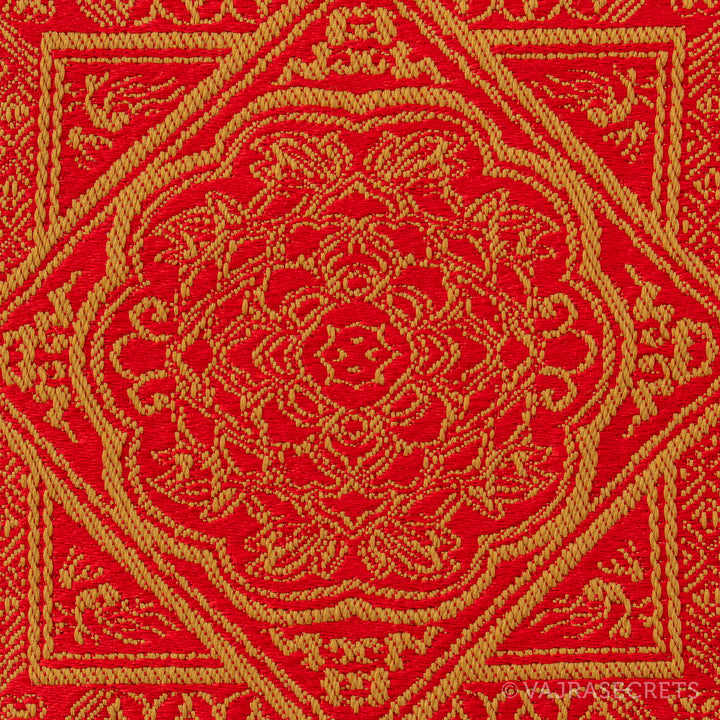 Tibetan Brocade Ritual Mat, 6.5 x 16 inch