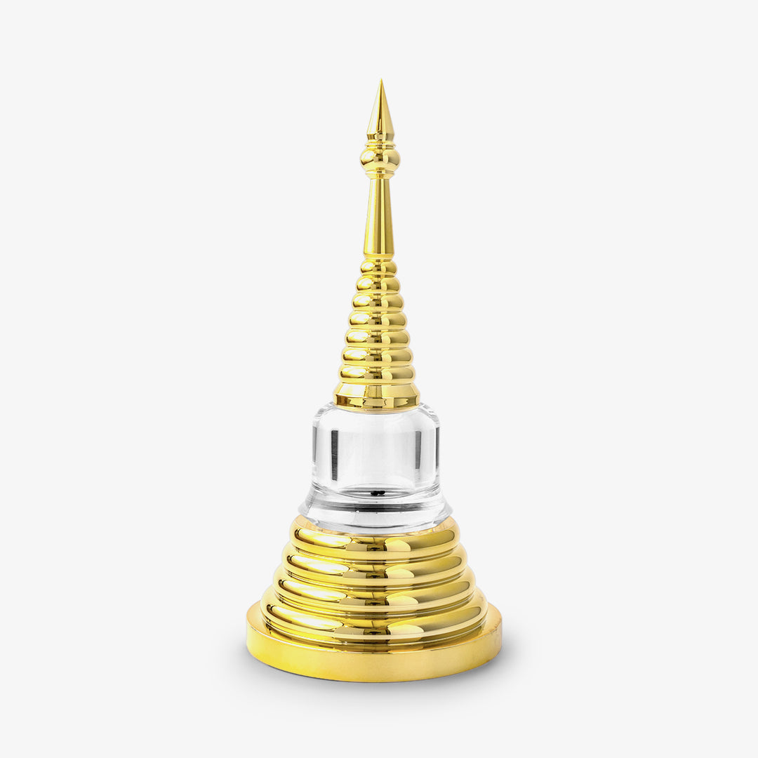 Acrylic Stupa Gold, 10.5 inch