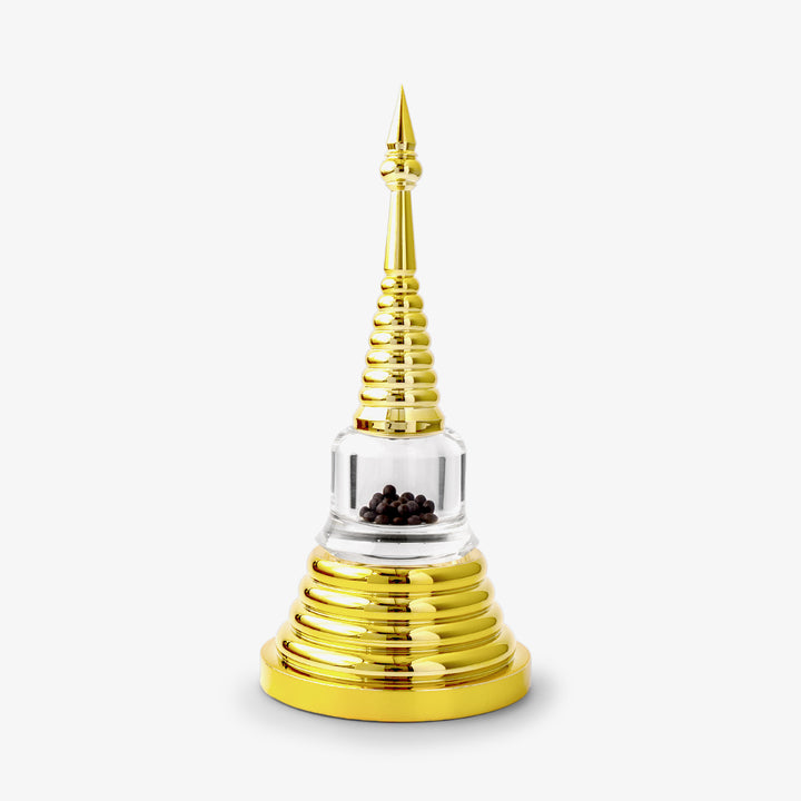 Acrylic Stupa Gold, 10.5 inch