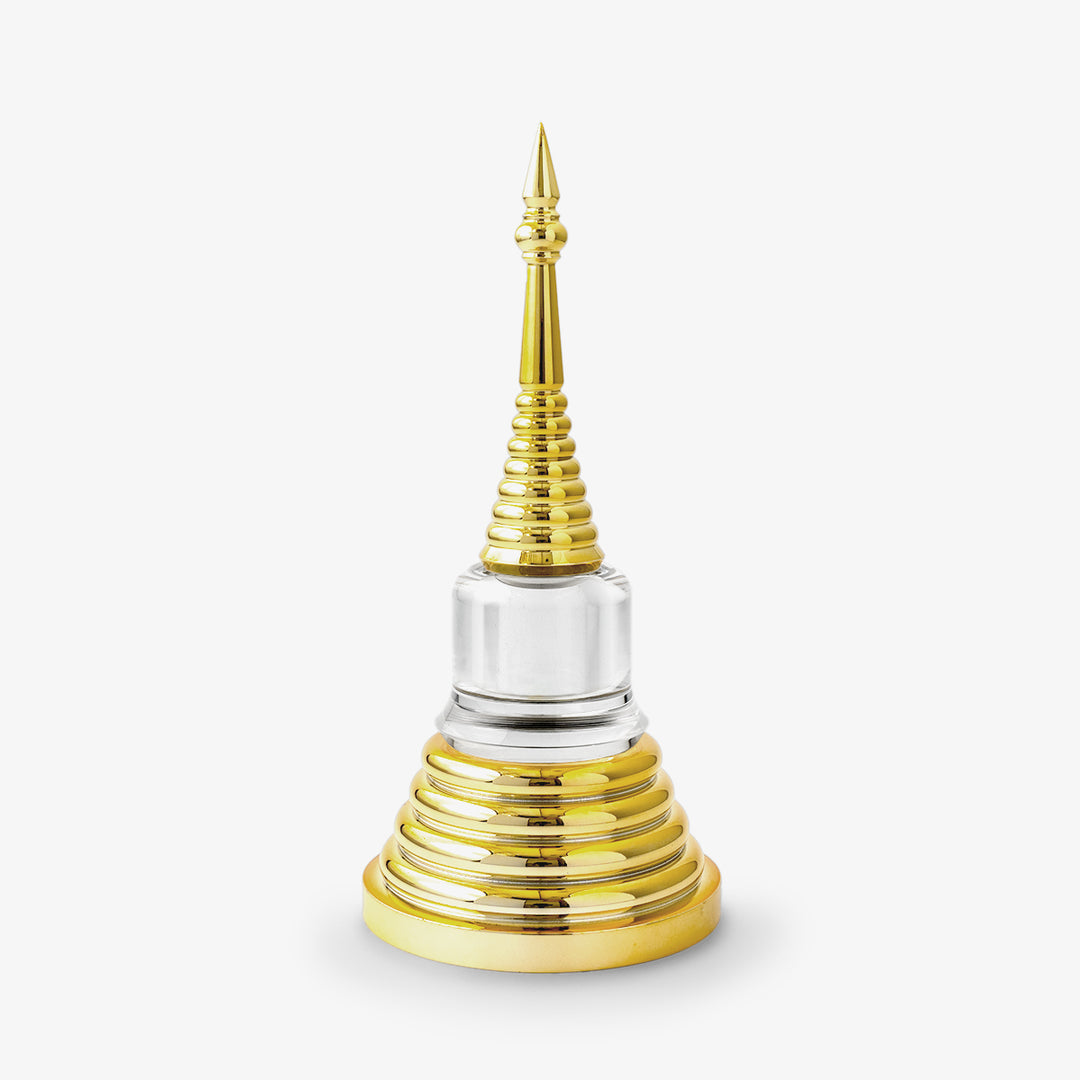 Acrylic Stupa Gold, 8.5 inch