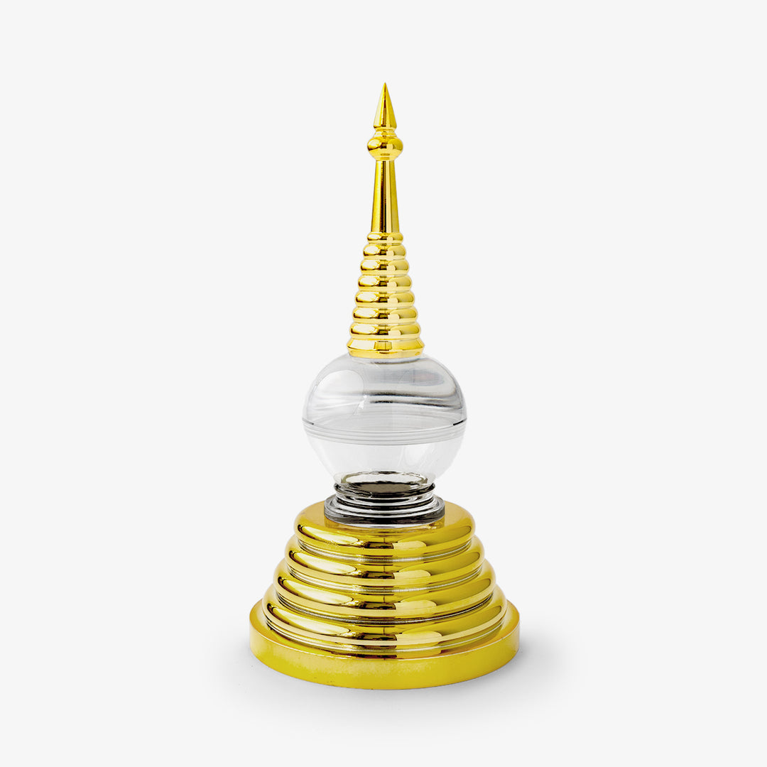 Acrylic Stupa Gold, 8.2 inch