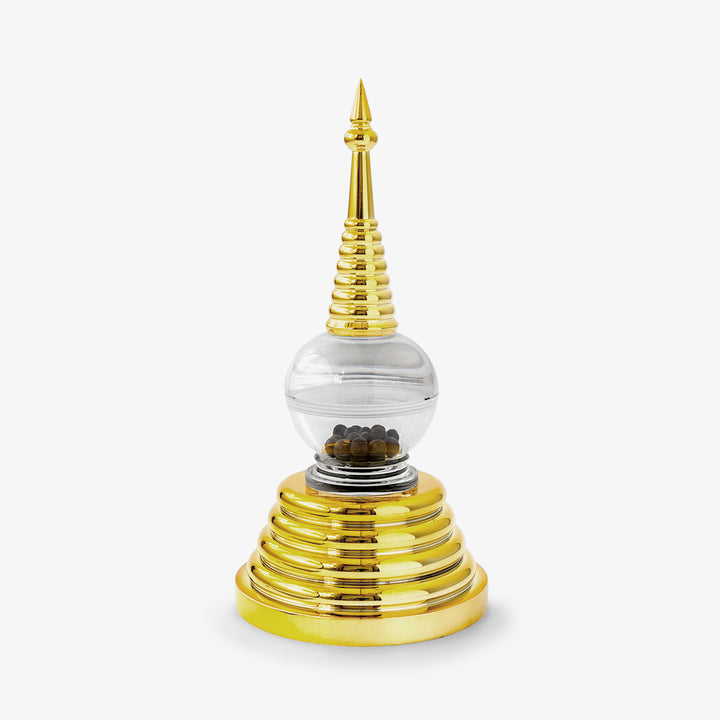 Acrylic Stupa Gold, 8.2 inch