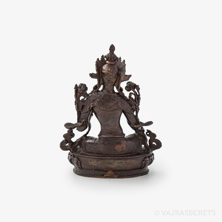 Green Tara Copper Statue, 2.5 inch