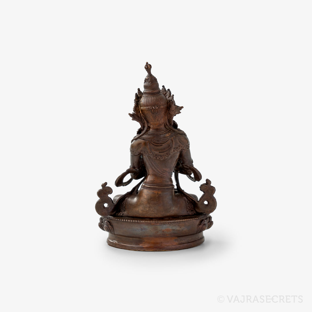 Vajradhara Copper Statue, 4 inch