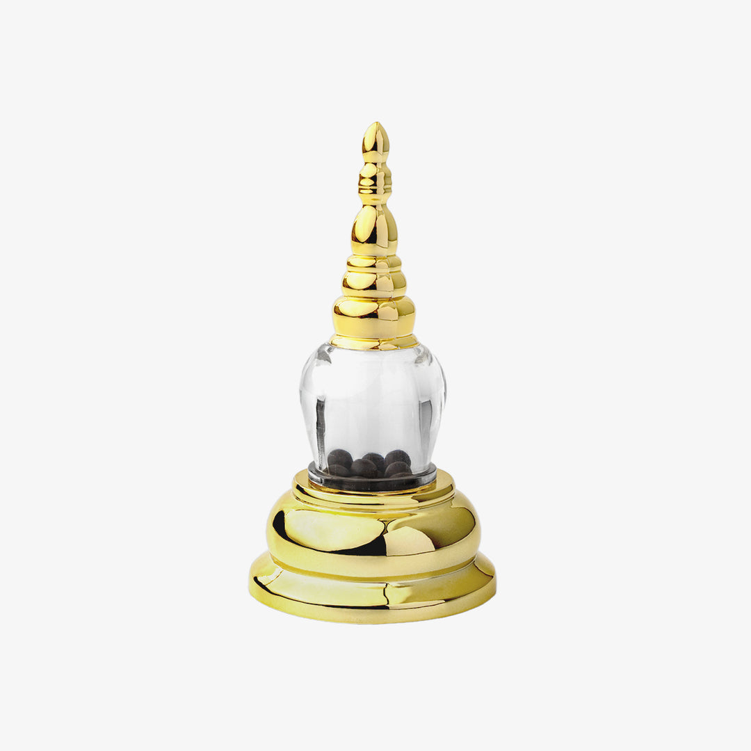 Acrylic Stupa Gold, 4.1 inch