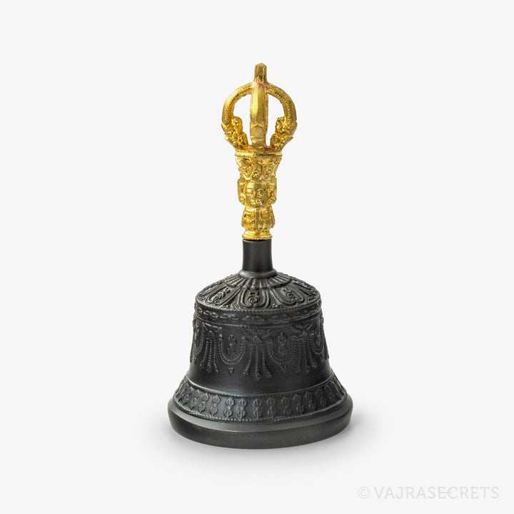 Dehradun Antique Finish Vajra and Bell, 5.3 inch