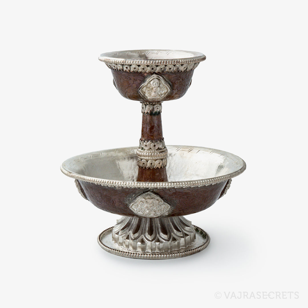 Silver and Copper Serkym Set, 5 inch