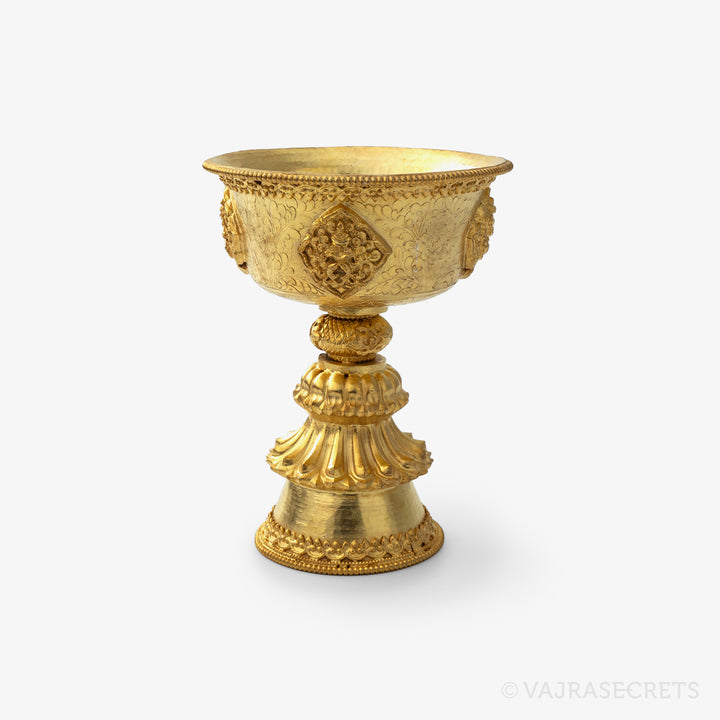 Gold Plated Butterlamp, 5.25 inch