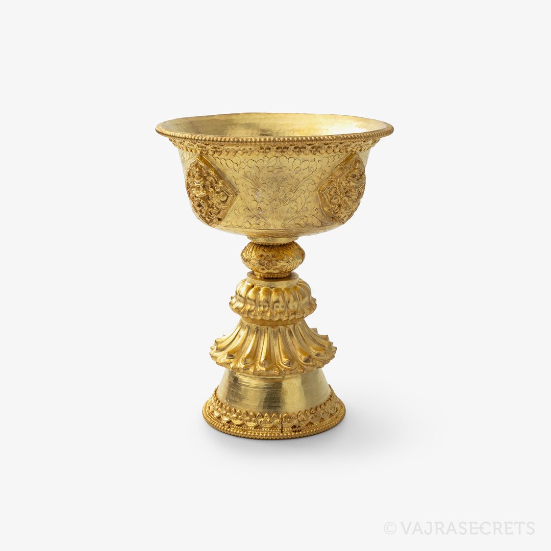 Gold Plated Butterlamp, 5.25 inch