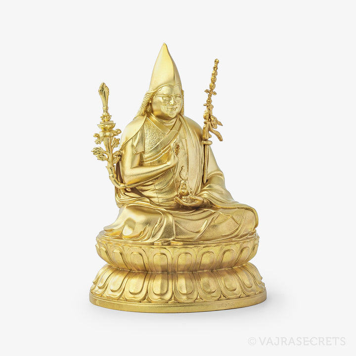 Tsem Rinpoche Brass Statue with Mantra Insertion, 4 inch