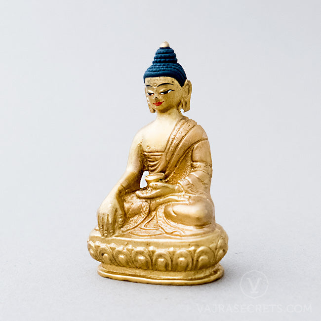 Shakyamuni Brass Statue, 3 inch