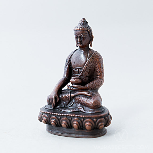 Shakyamuni Copper Statue, 3 inch